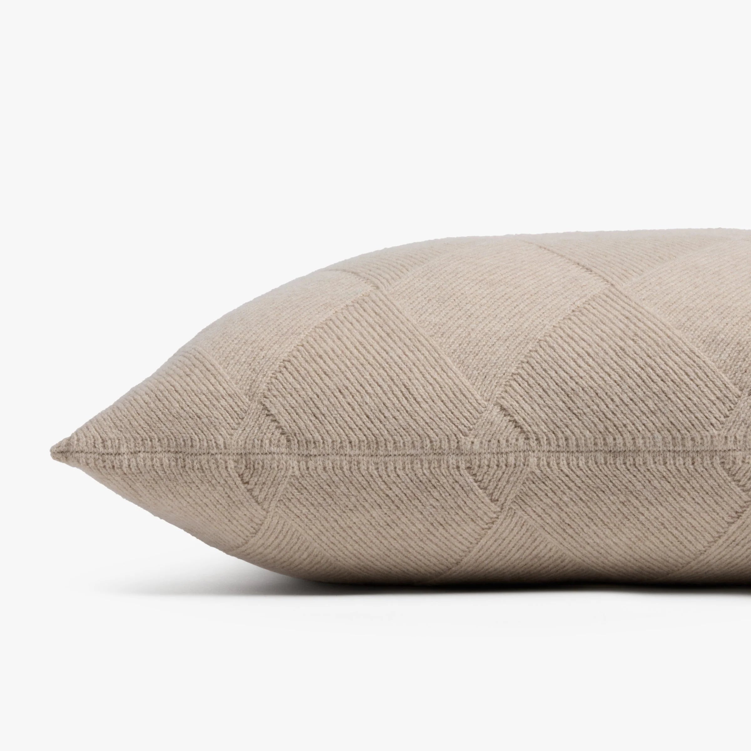 SoftLayers® Basketweave Merino Pillow Cover 5