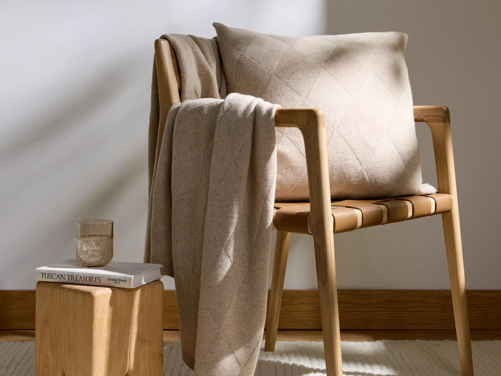 SoftLayers® Basketweave Merino Pillow Cover 5