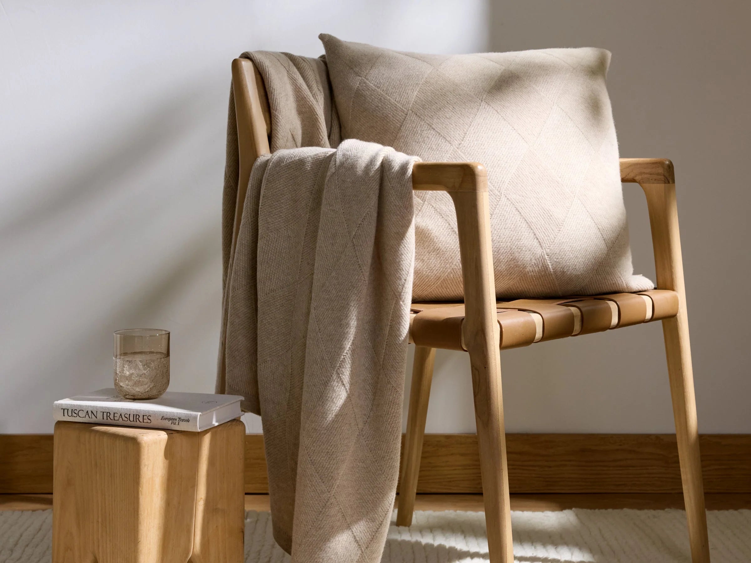 SoftLayers® Basketweave Merino Pillow Cover 5