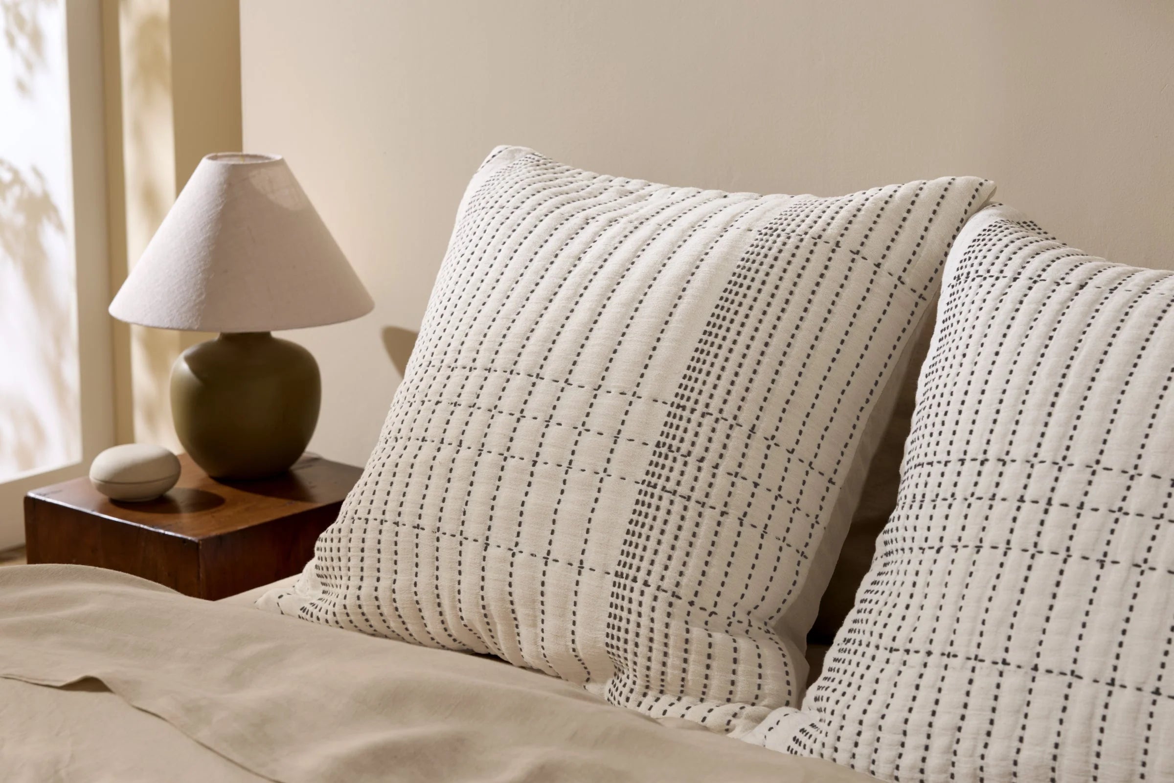 SoftLayers® Hand Stitched Euro Pillow Cover 4