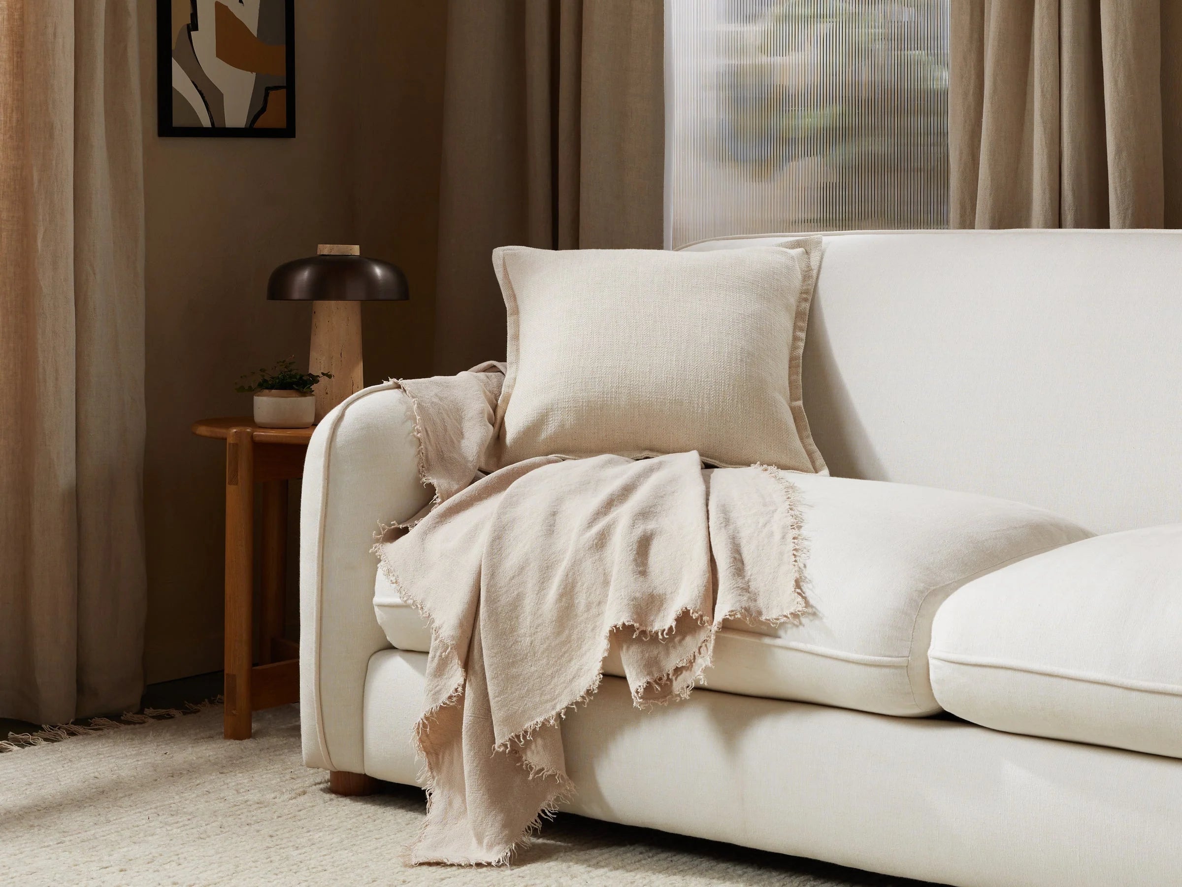 SoftLayers® Vintage Linen Throw 3